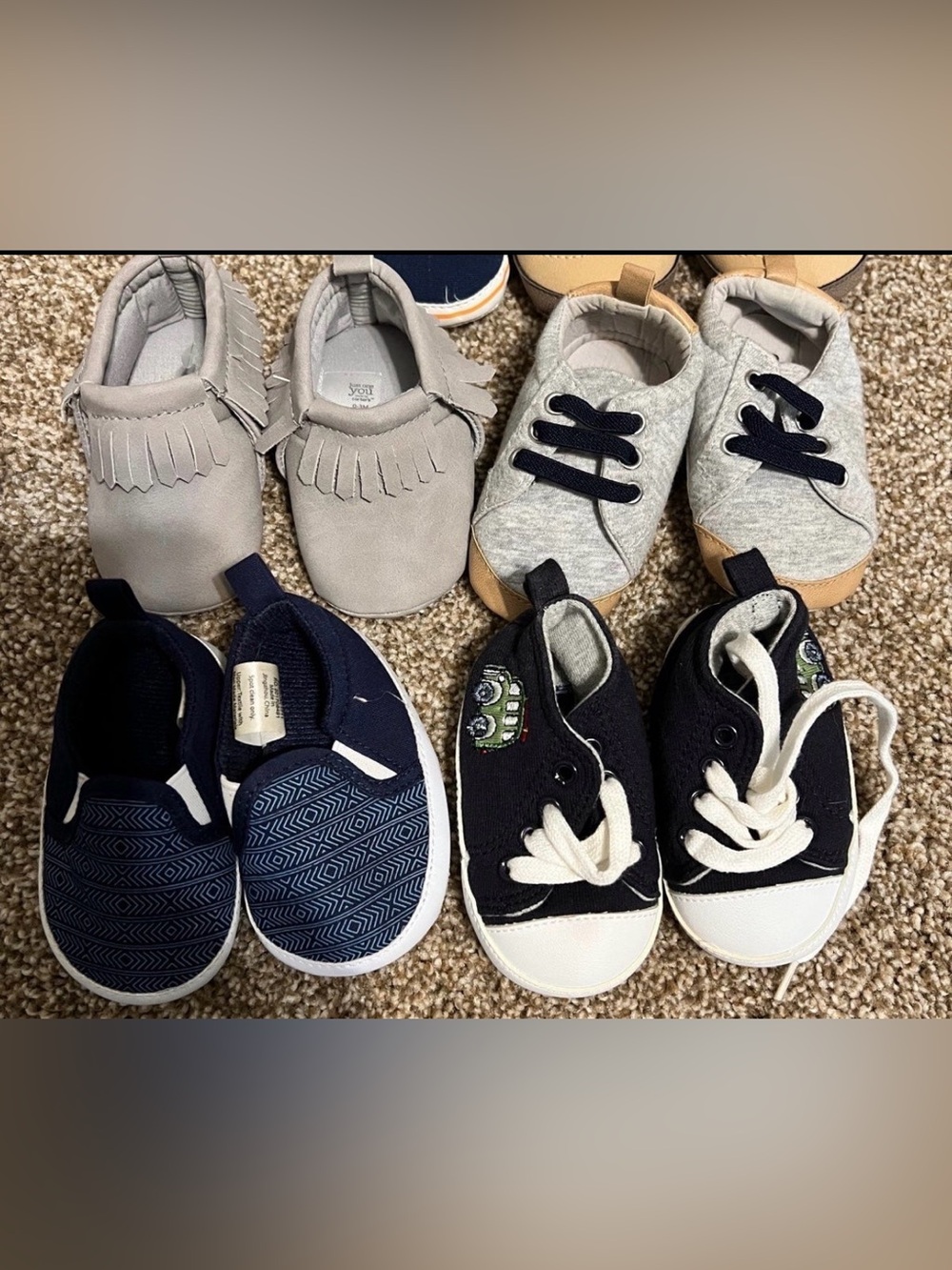 Toddler Navy Canvas Sneakers - Unbranded